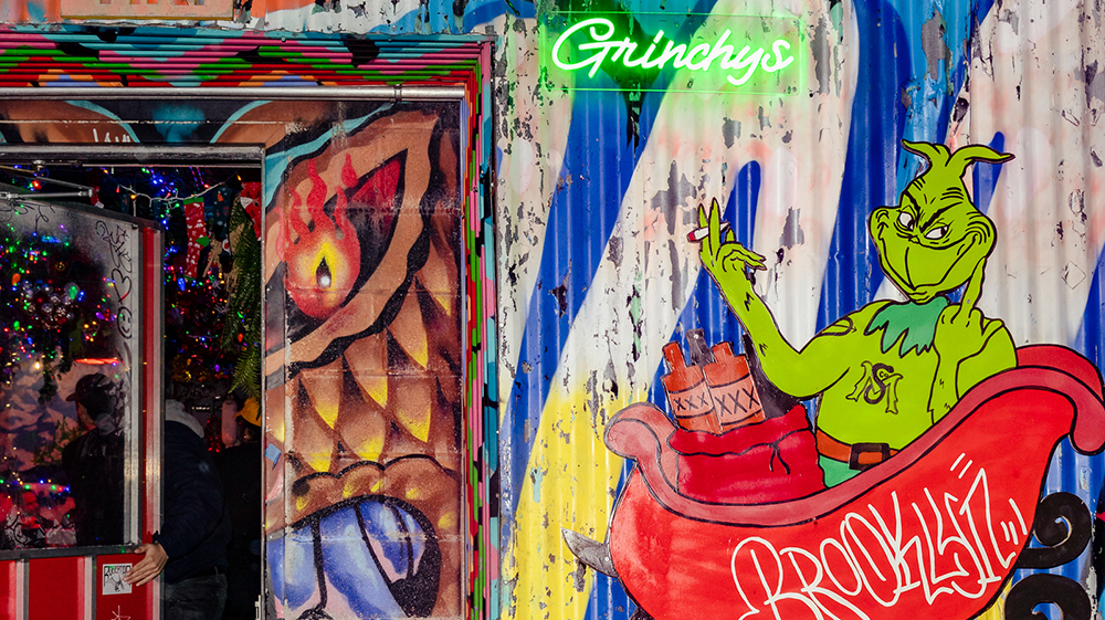 New York favorite Roberta's is transforming its Tiki Bar into a holiday extravaganza for a month