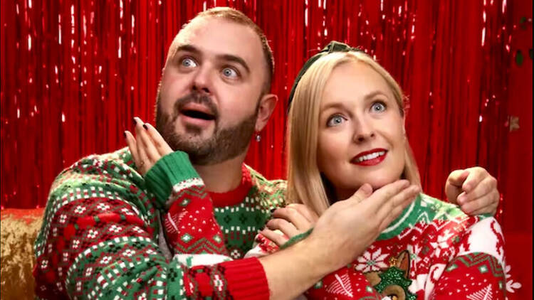 Joel Waggoner and Julia Mattison in Advent Carolndar 