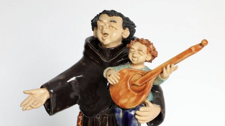 Esculpir o Santo António