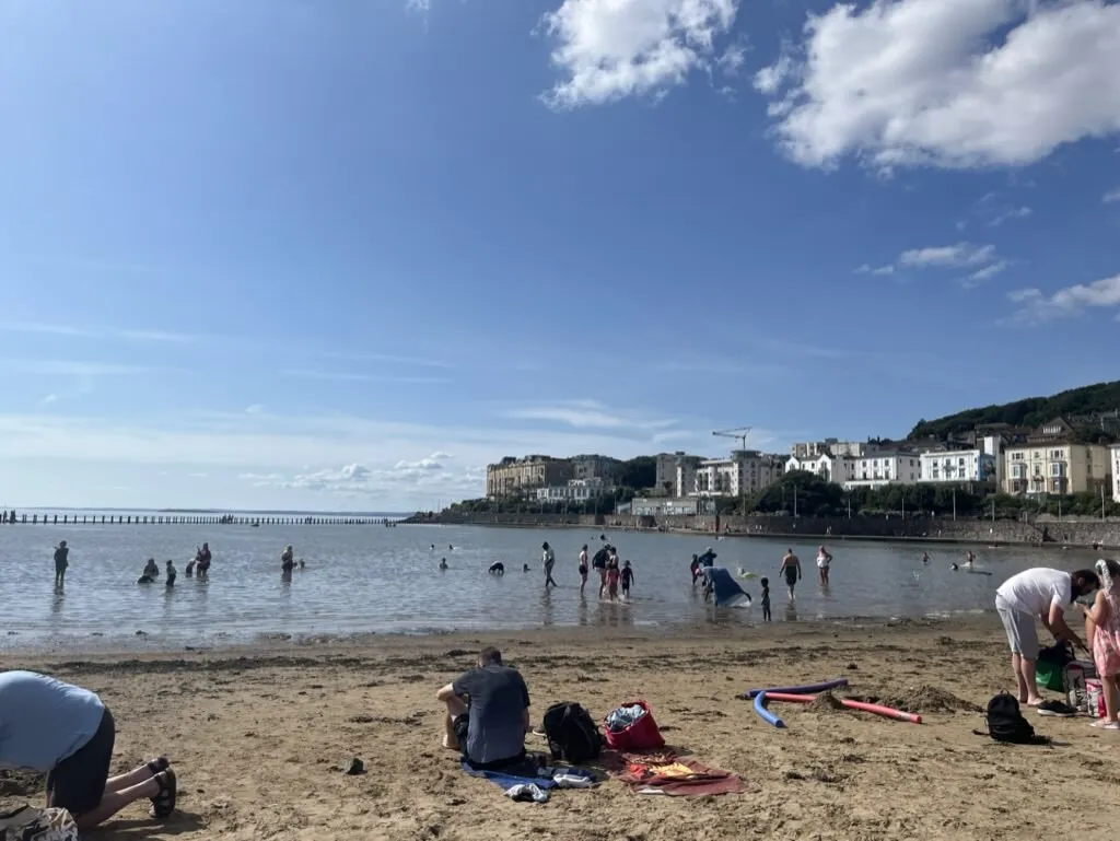 The swimming area in Weston-Super-Mare