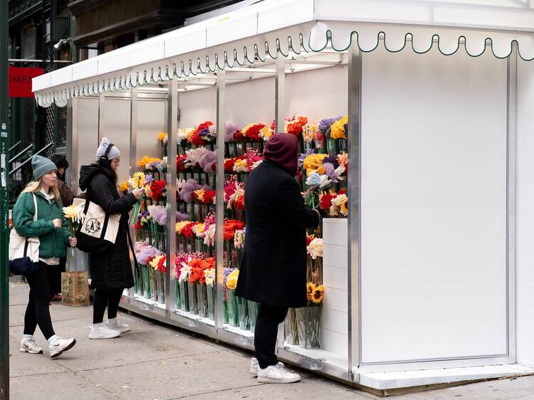 Cj Hendry has opened a permanent store in SoHo, selling her viral $10 felt flower bouquets