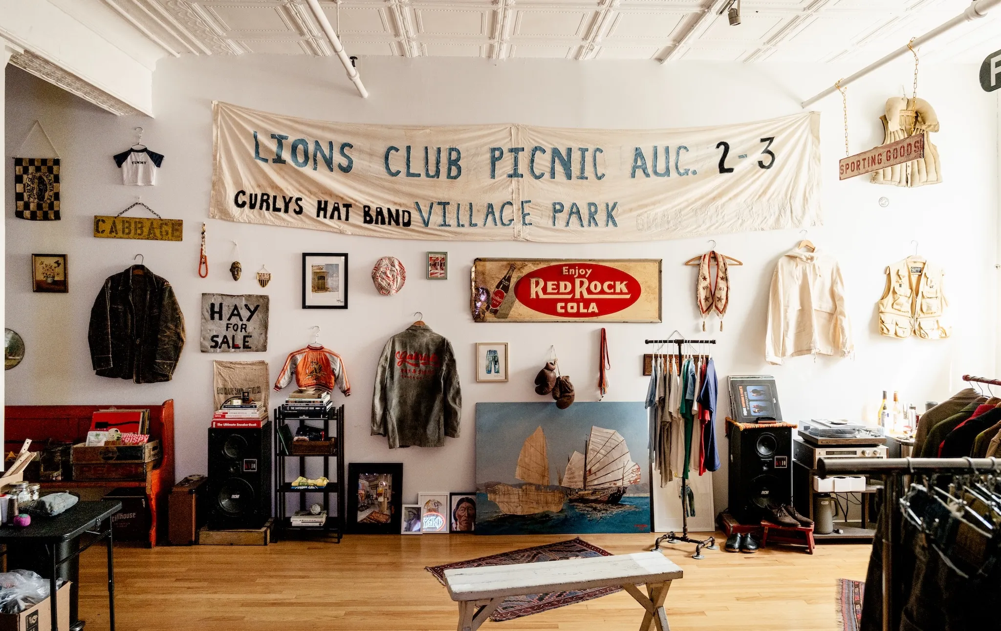 An interior photograph of the Goody Vault's showroom.