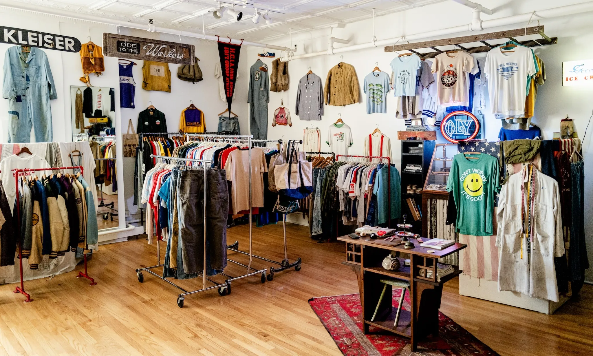 An interior photograph of the Goody Vault's showroom.