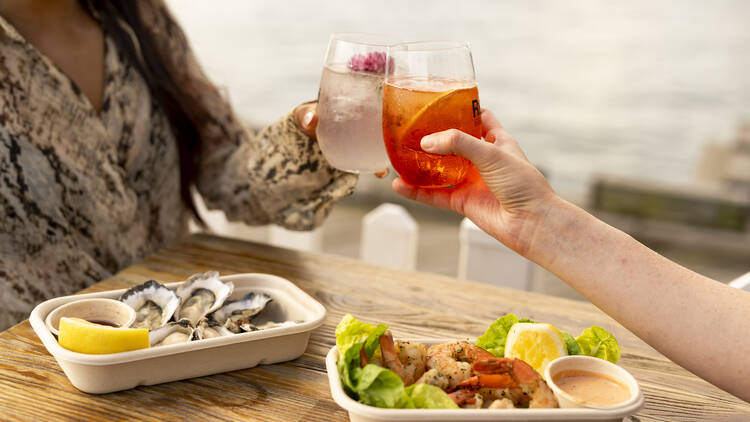 Sip cocktails at The Pier Social