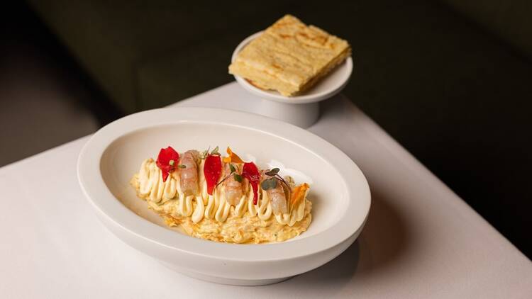 Un plato del restaurante Qorte