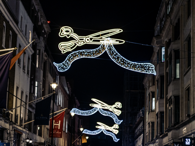 Savile Row Christmas lights Savile Row Christmas lights