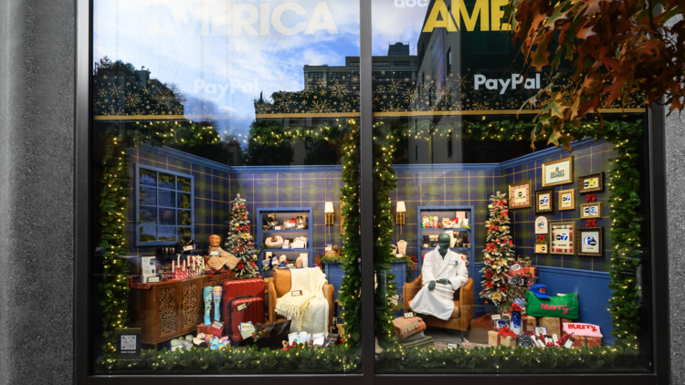 7 Hudson Square Holiday Window by ABC