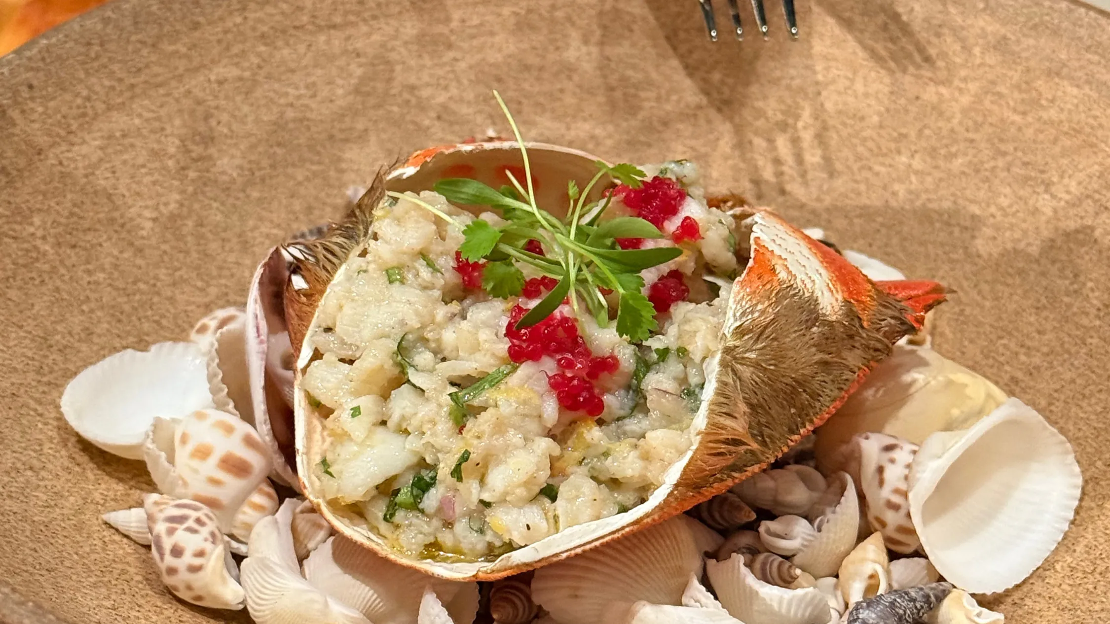 A crab dish at Magma by Dany Karam