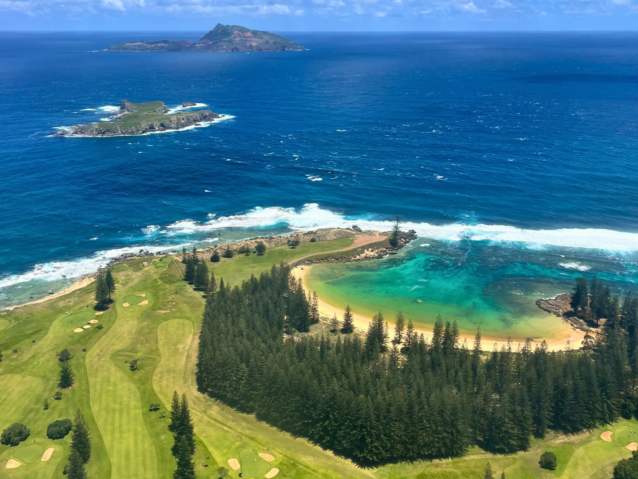 Aerial view of Norfolk Island