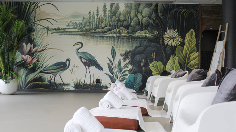 Foot massage room at Mangwanani The View Foot massage room at Mangwanani The View