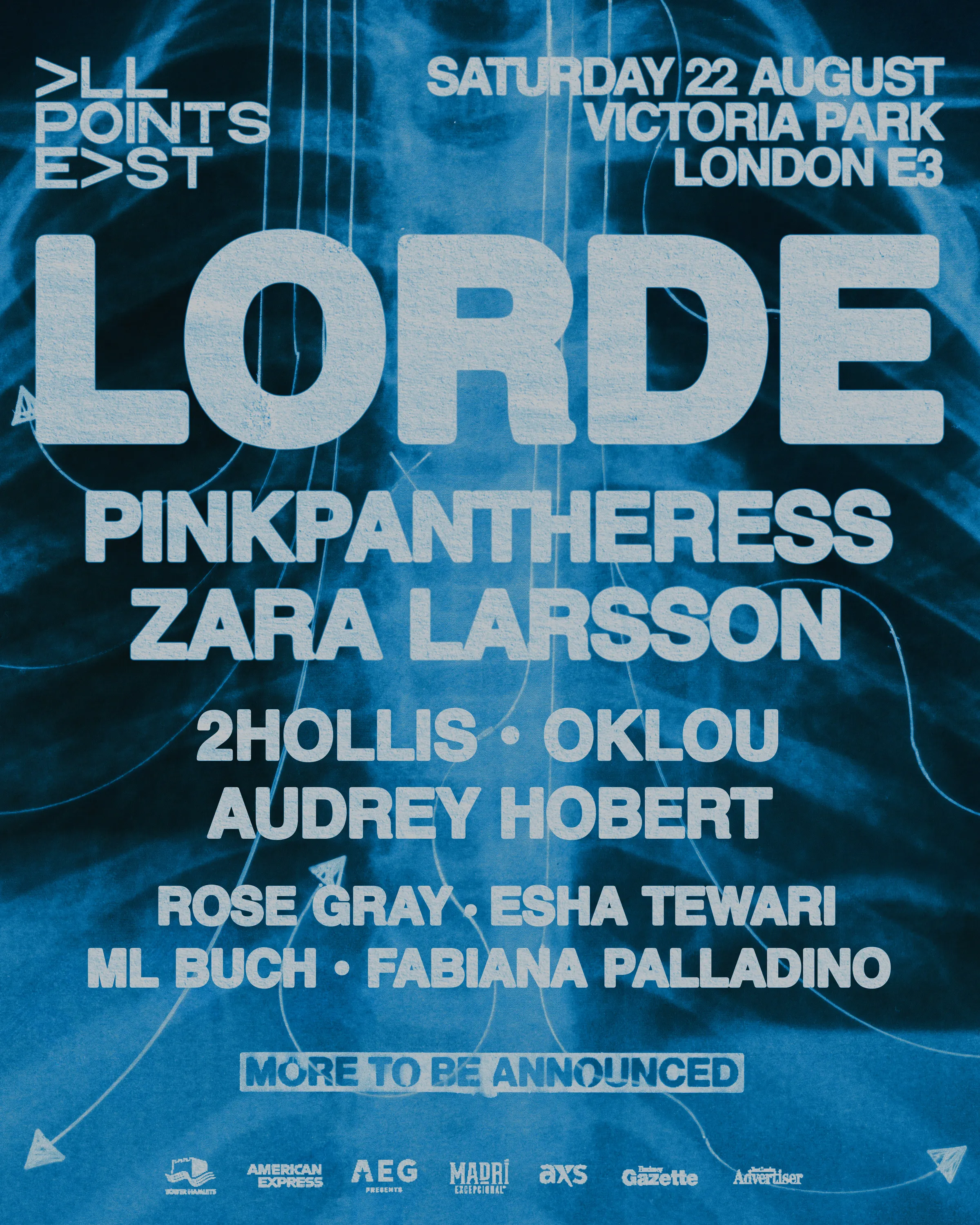 Poster for Lorde at All Points East 2026