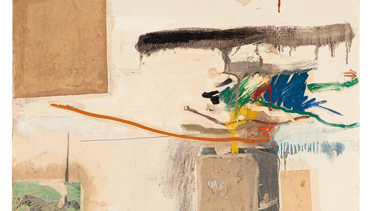 Robert Rauschenberg, Sin título (antes titulada Collage with Horse [Collage con caballo]),1957. Combine [Combinado]