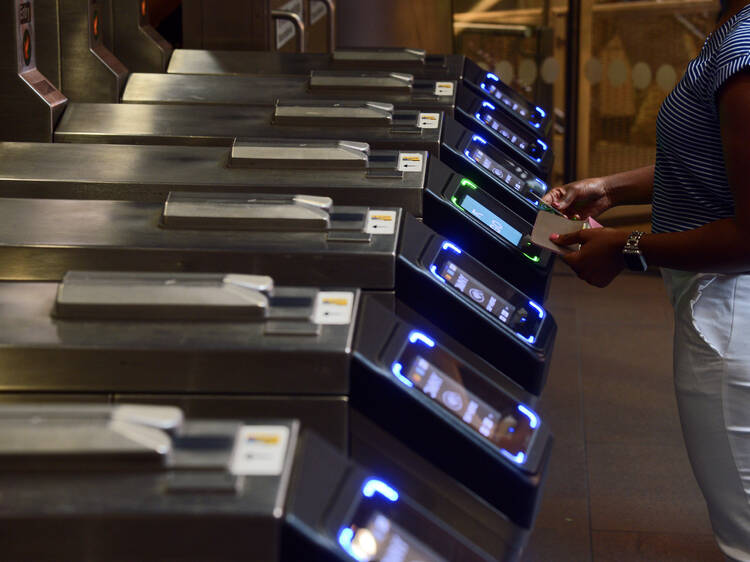 The MTA is giving out free OMNY cards at subway stations today only