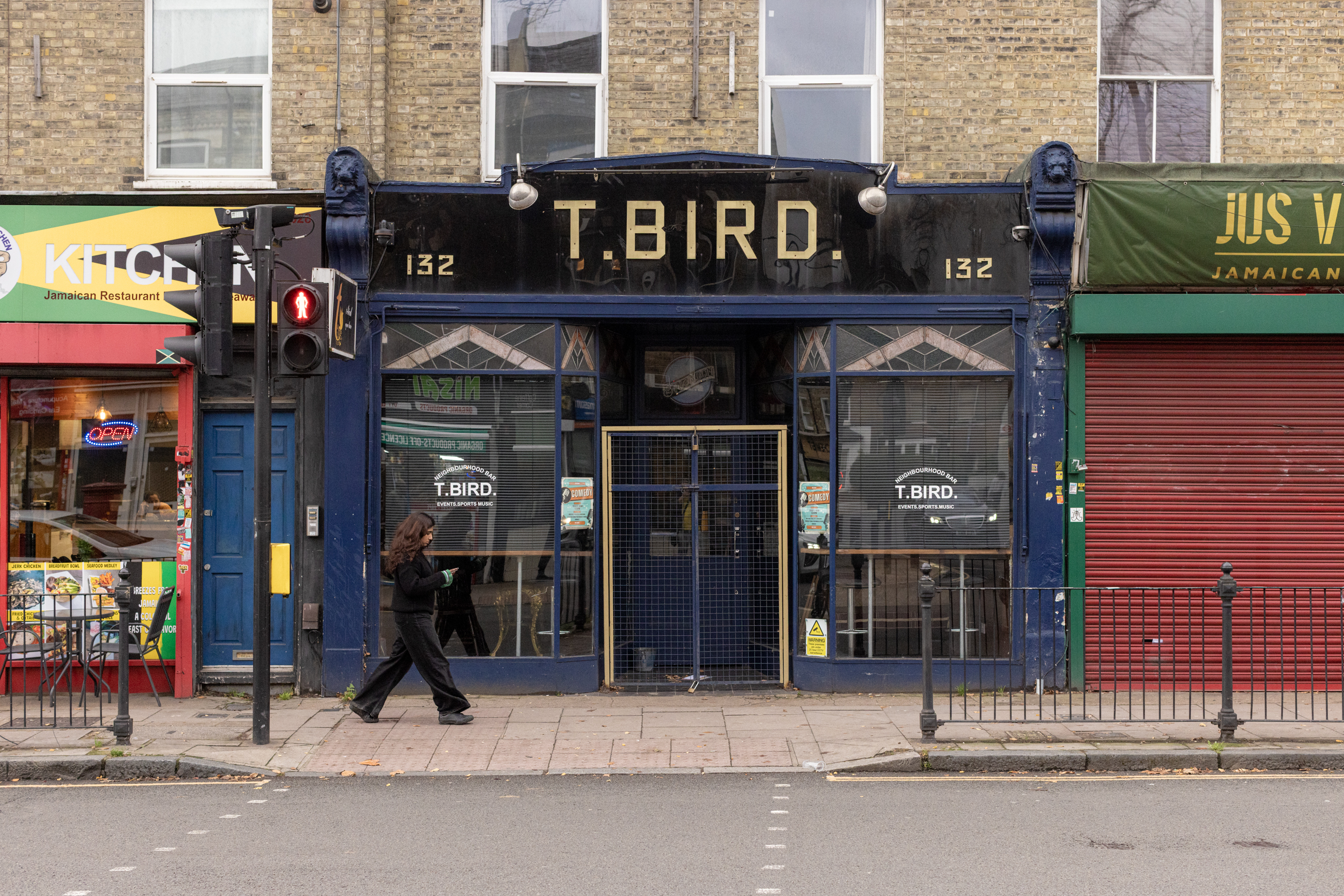 Outside the T Bird bar on Blackstock Road