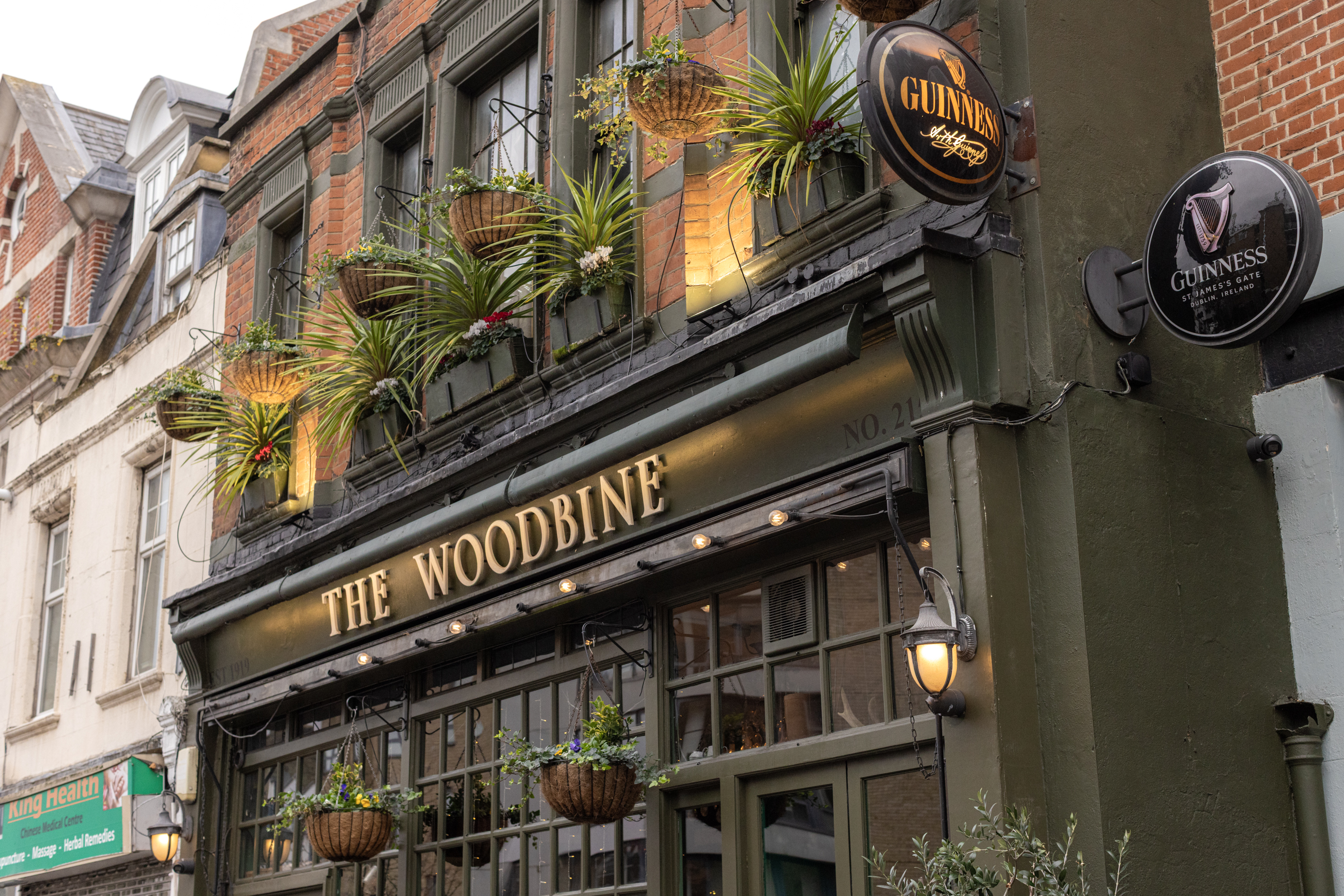 Exterior of The Woodbine on Blackstock Road