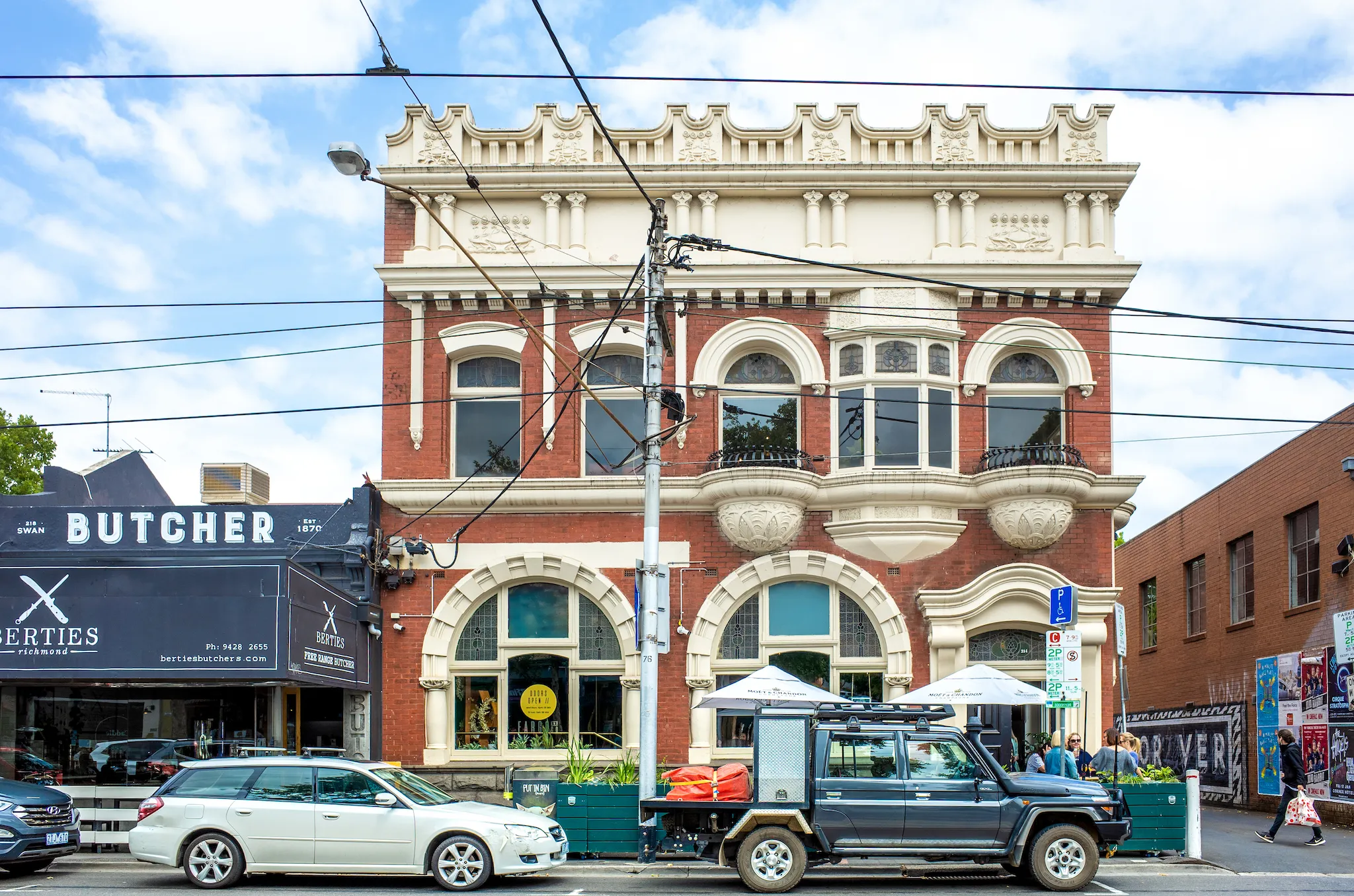 A bar in Richmond,  Melbourne, the architecture is a restored 1907 heritage State Bank building