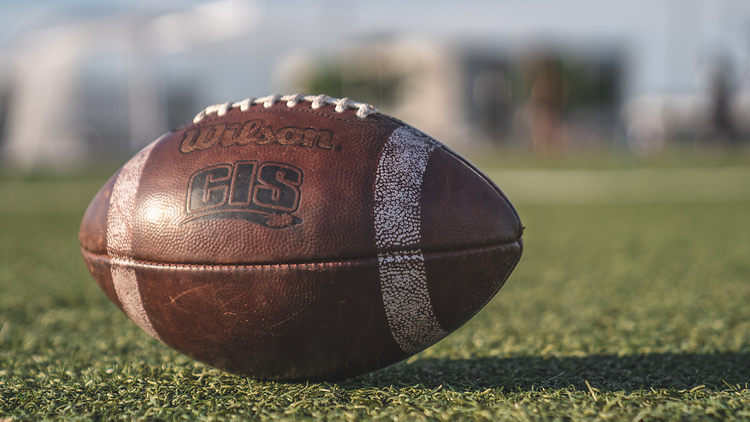 Football on grass
