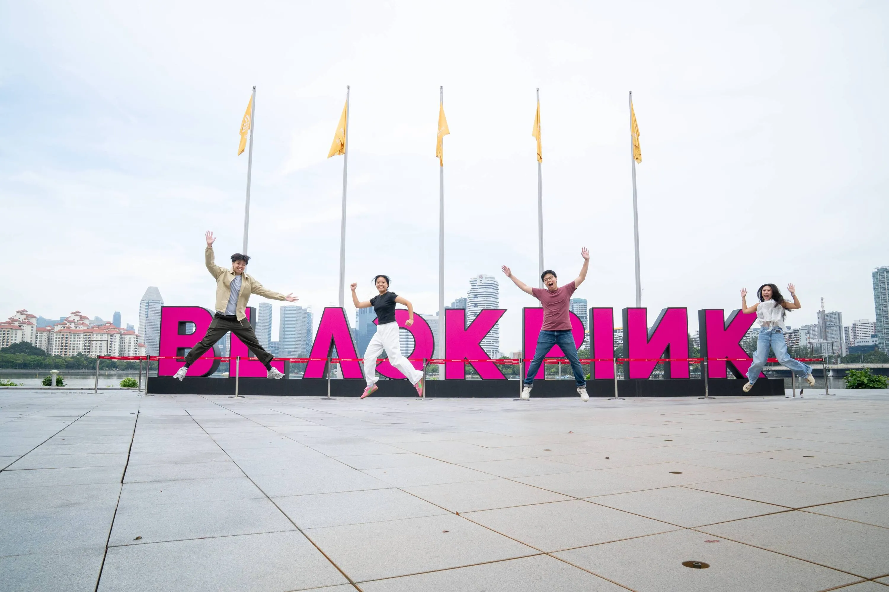 Blackpink pre-concert photo zones Singapore 2025