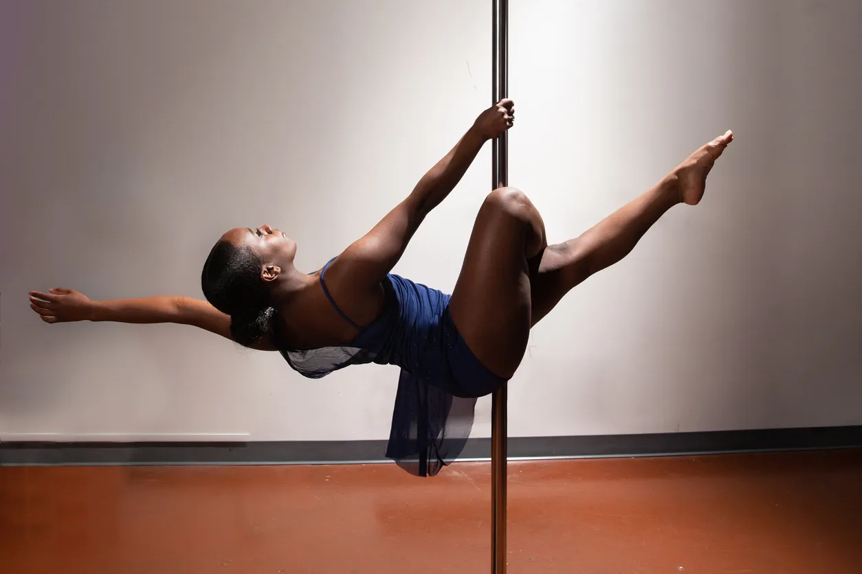 Female pole dancer 