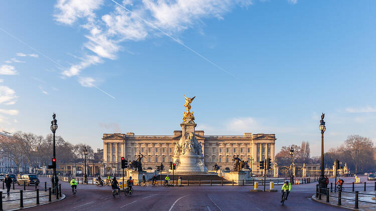 Buckingham Palace, London, in winter Buckingham Palace, London, in winter