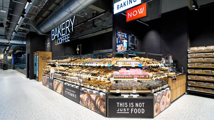 The bakery at the brand new Fulham Broadway Marks & Spencer foodhall