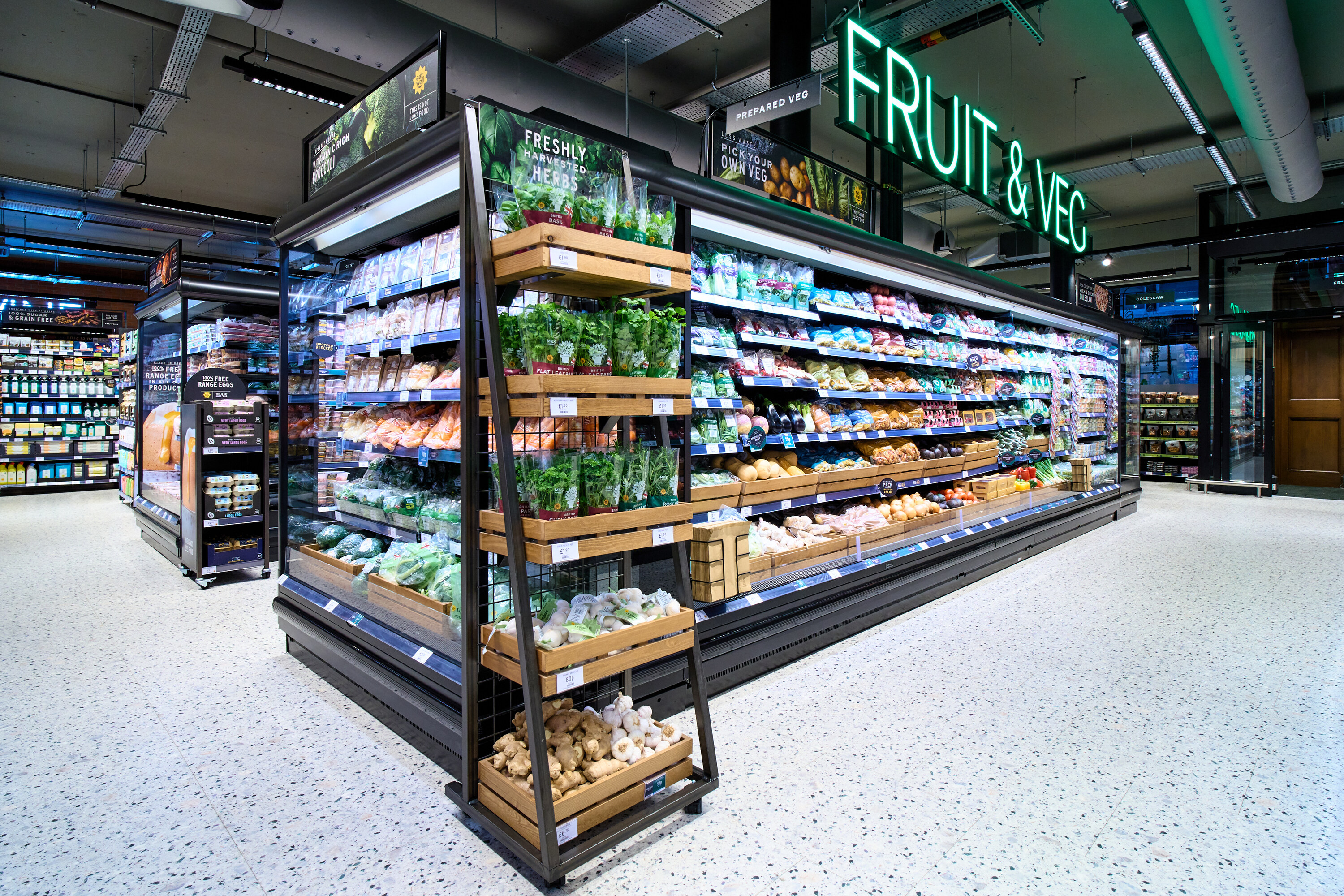 The new M&S foodhall in Fulham Broadway