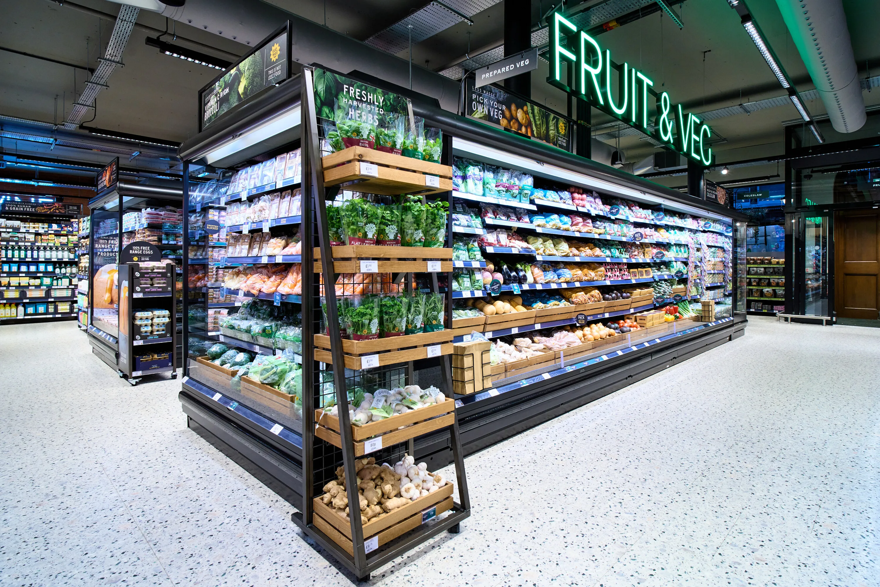 The new M&S foodhall in Fulham Broadway