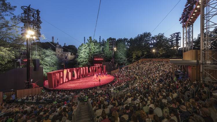 Shakespeare in the Park at the Delacorte Theater in Central Park, Architect: Ennead Shakespeare in the Park at the Delacorte Theater in Central Park, Architect: Ennead