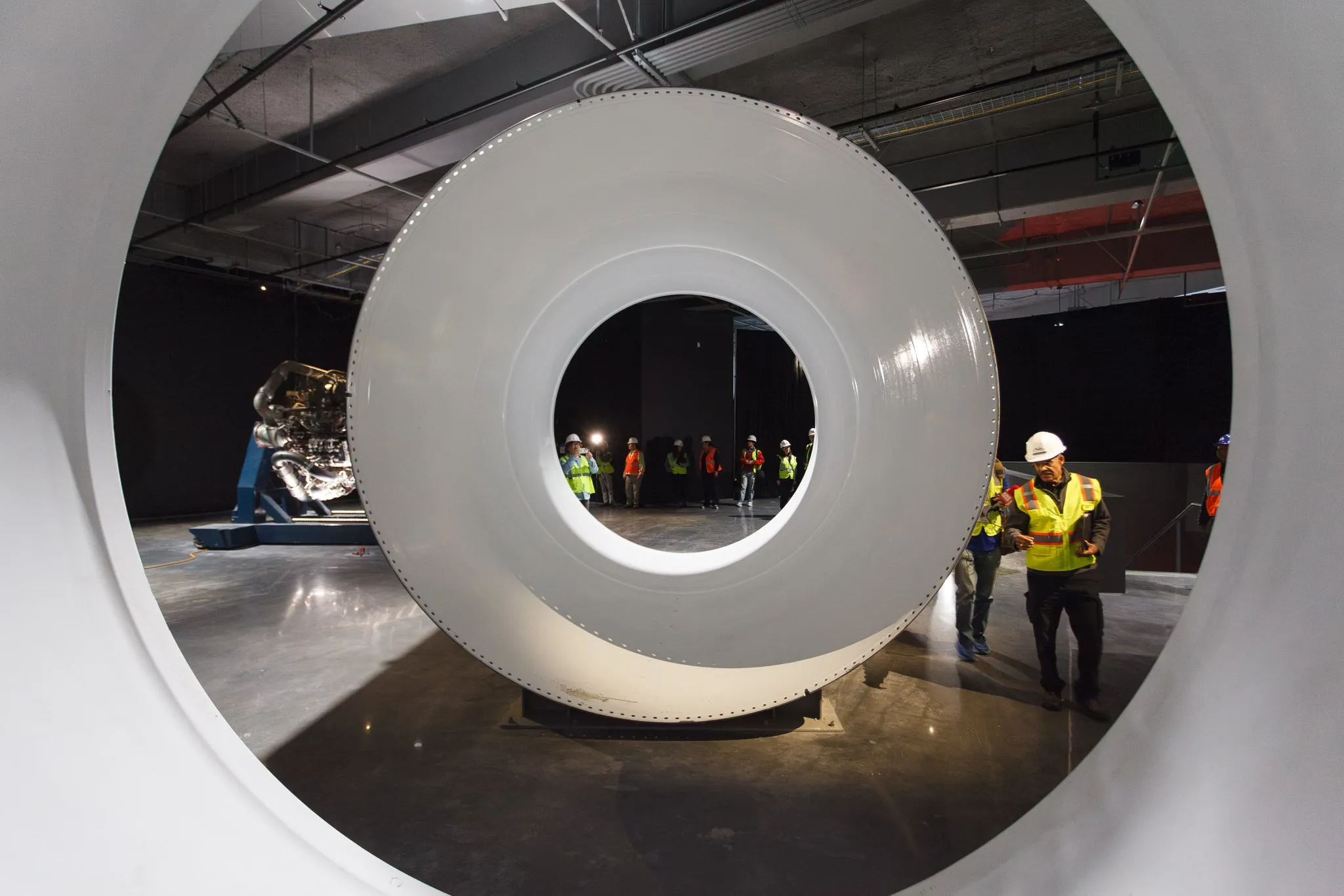 Solid rocket booster segment at the Kent Kresa Space Gallery