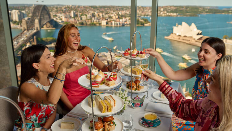 People having a high tea