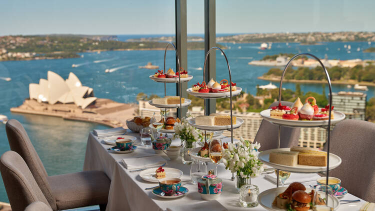 High tea with views of the Sydney Opera House