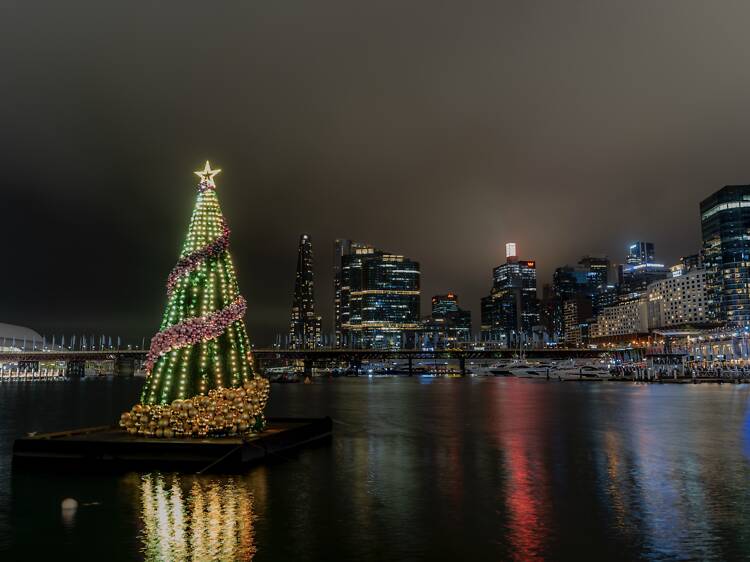 See Sydney’s floating Christmas tree