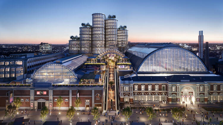 Artist impression of redeveloped Olympia London