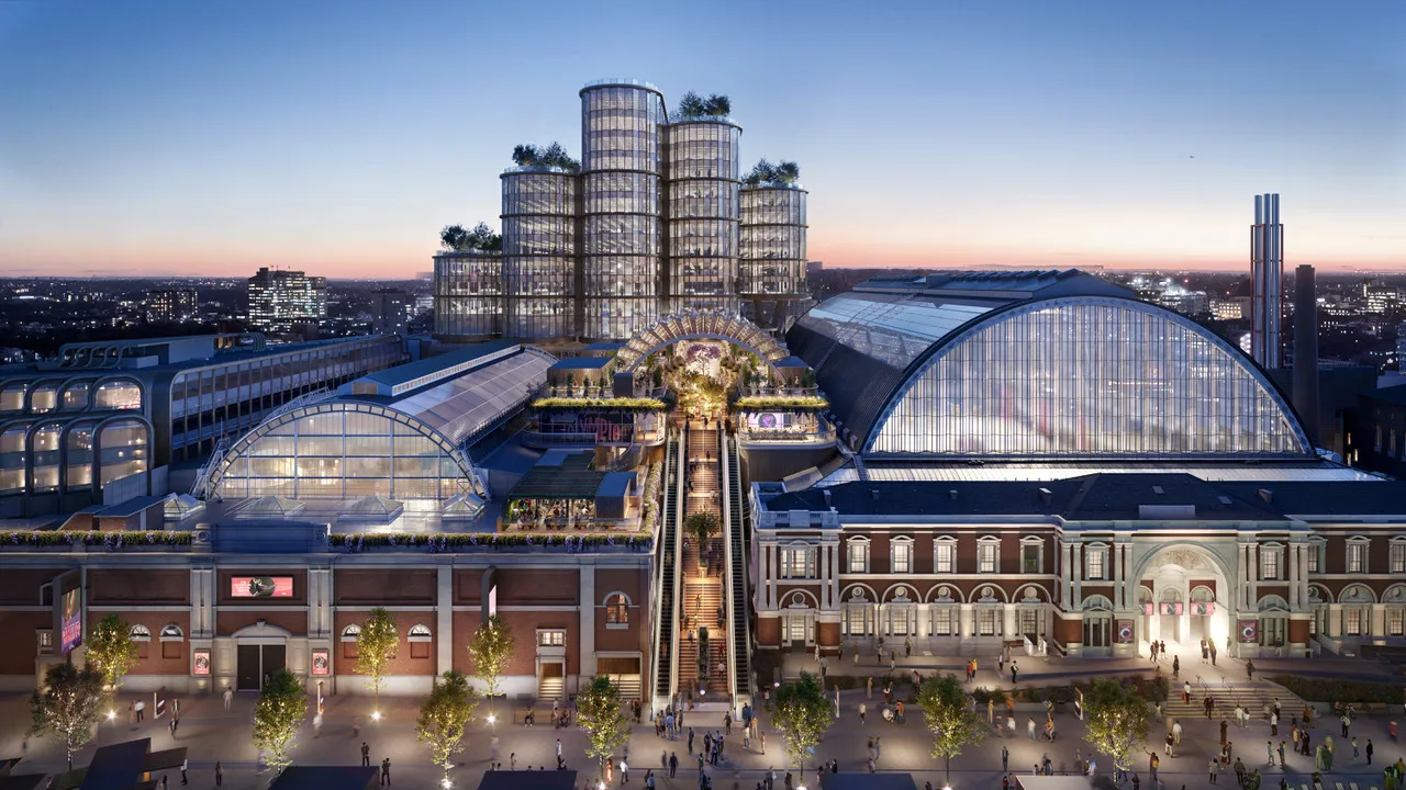 Artist impression of redeveloped Olympia London