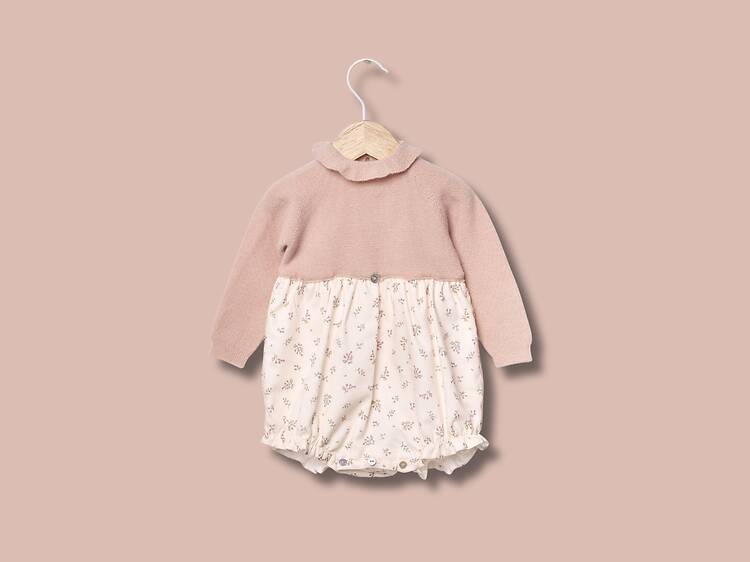 Fofo florido de manga comprida