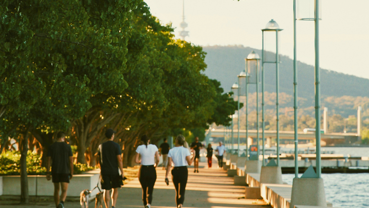 Do a loop of Lake Burley Griffin