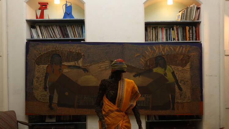 Strangers House Art Gallery "Ancestors: under the canopy of faith," by Prajwal Naitam at Strangers House Art Gallery