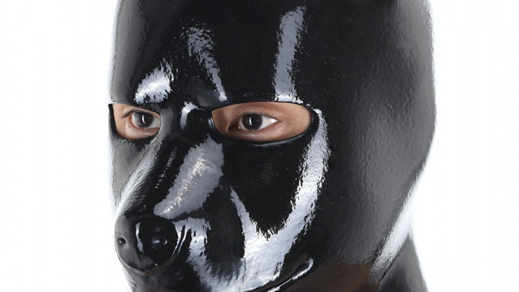 Doberman rubber puppy mask Doberman rubber puppy mask
