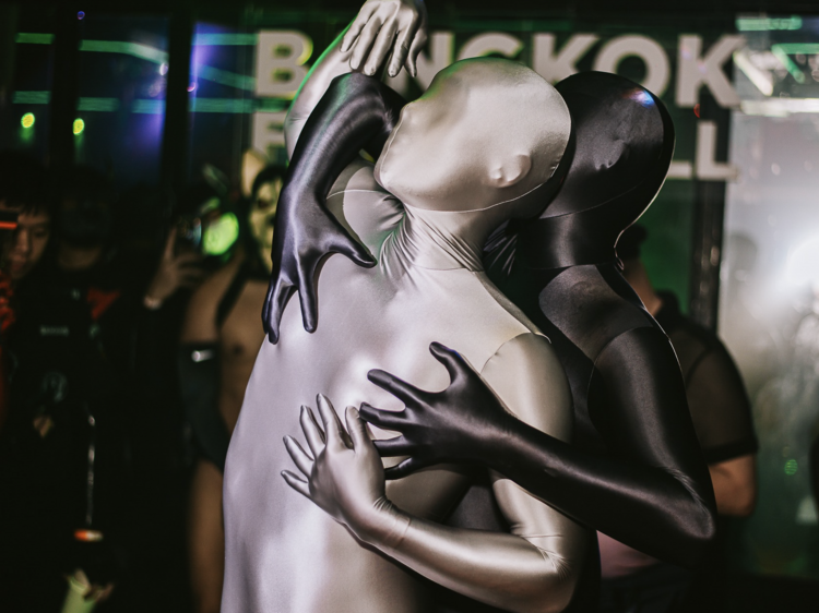 Spandex shiny playsuit Spandex shiny playsuit