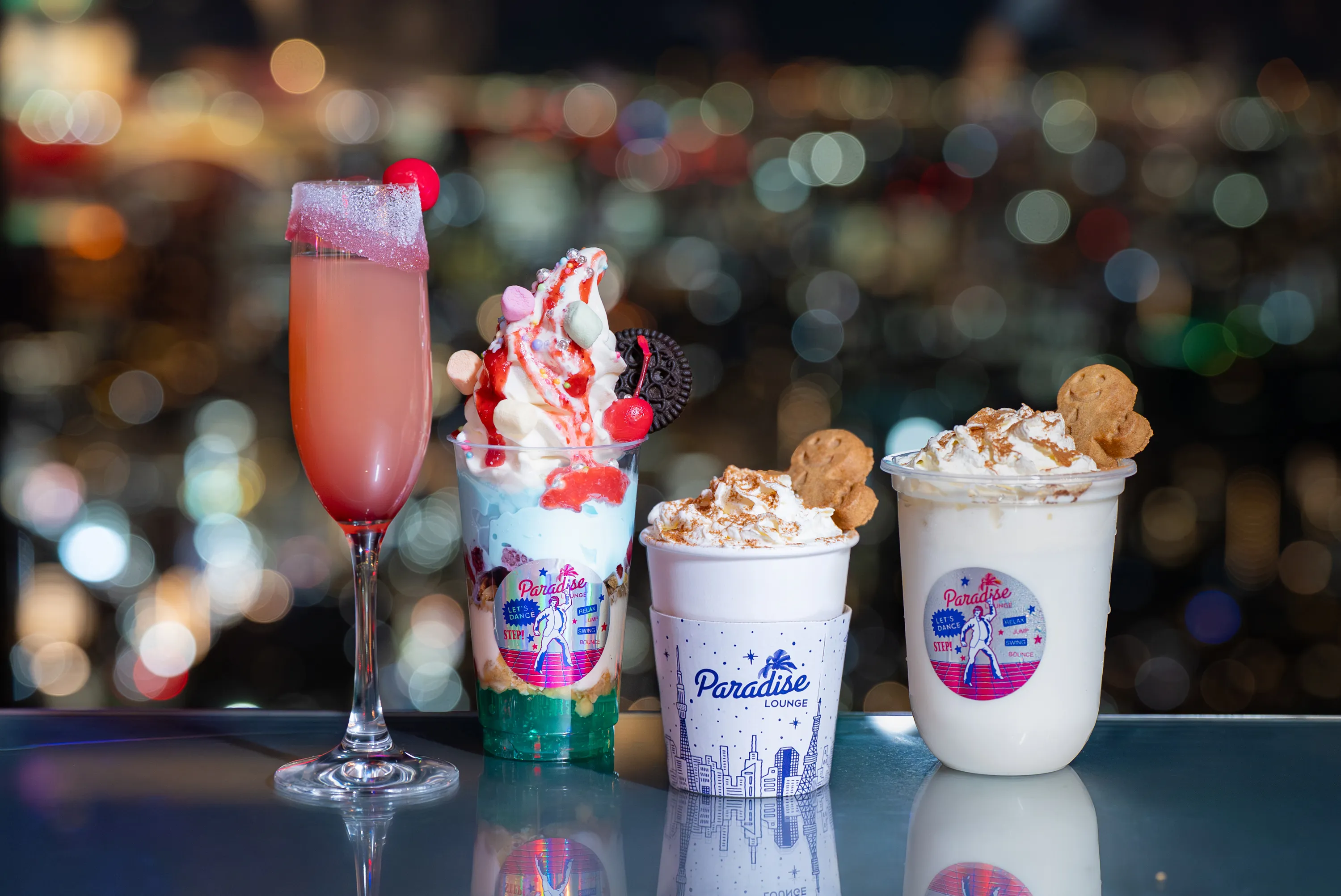 Shibuya Sky is celebrating Christmas with mirror balls and rooftop light shows