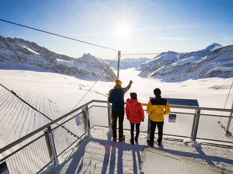 Get yourself up the Great Alestsch glacier