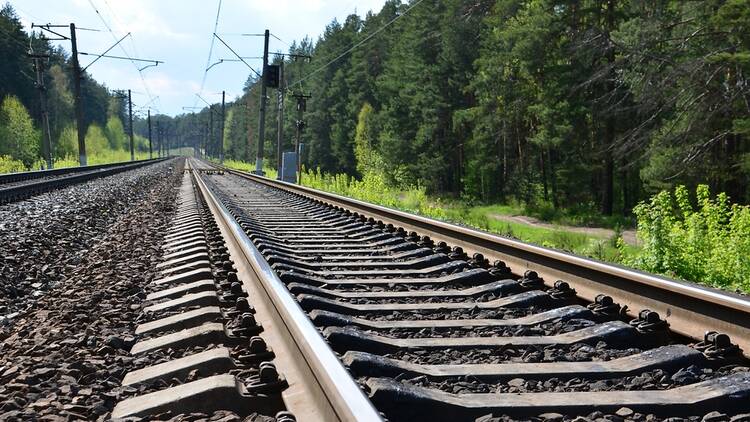 Train tracks in Watford, London