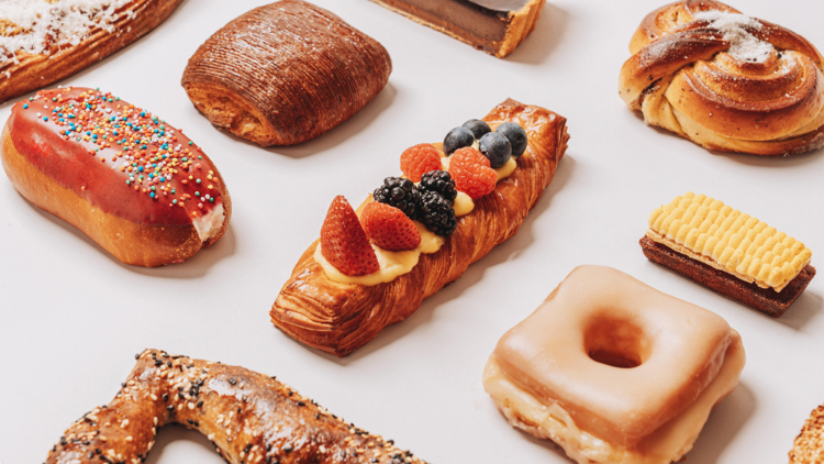 An assortment of pastries.