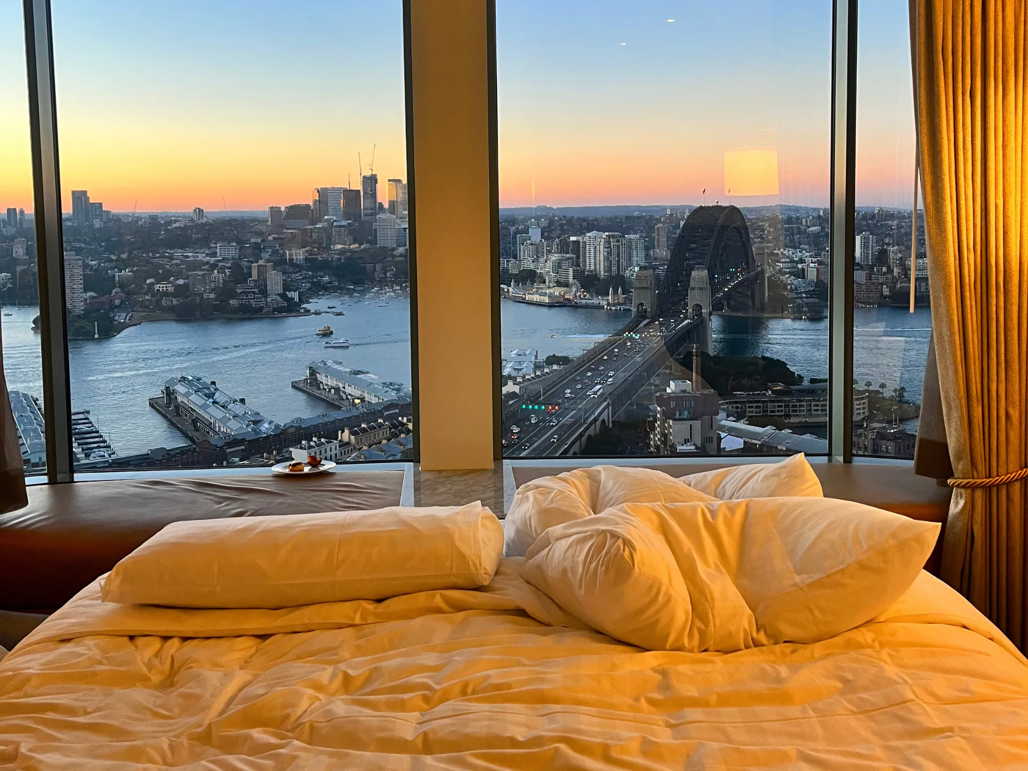 Sunrise view from hotel room