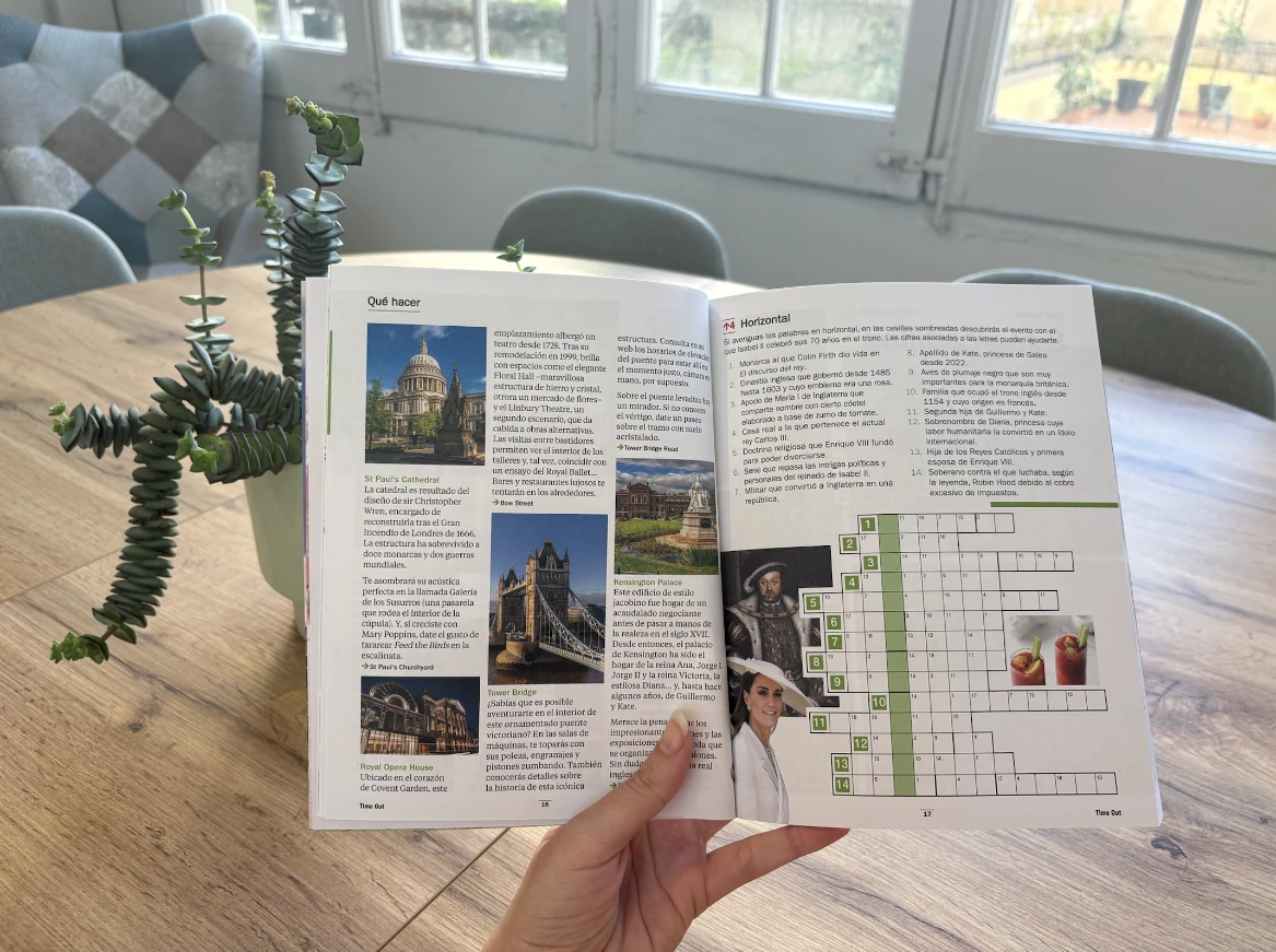 Gu&iacute;a de viajes con pasatiempos de Londres