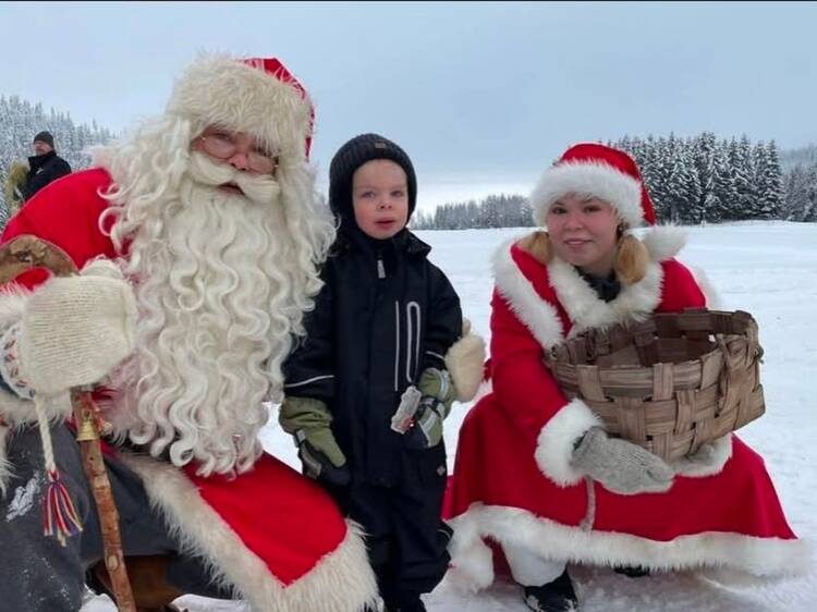 Rapsuta kotieläimiä ja tapaa joulupukki Niittyahon tilan Maalaishenkisillä joulumarkkinoilla