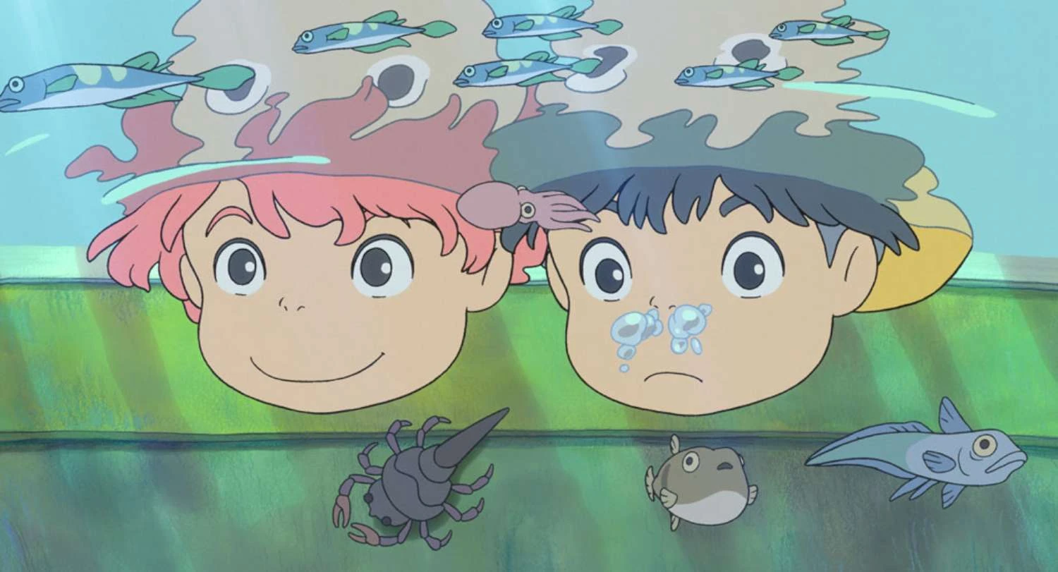 Ponyo en el acantilado. Studio Ghibli