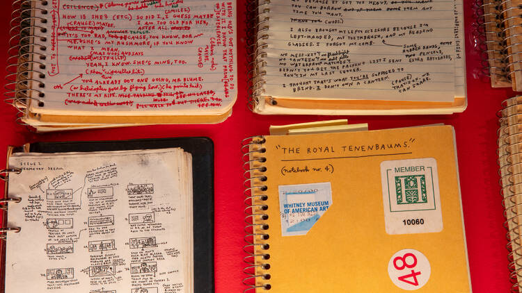 Wes Anderson’s notebooks on display at the design museum 