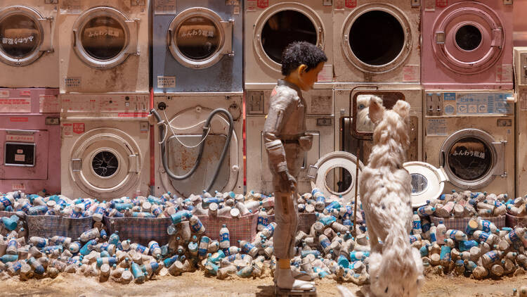 Puppets and set from Isle of Dogs 