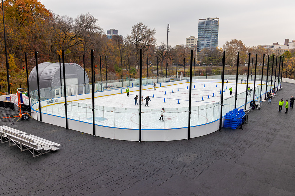 A brand-new ice rink debuts at Central Park's north end: see pictures